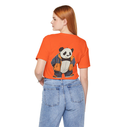 Cute Panda Graphic Unisex Jersey Tee - Perfect for Animal Lovers!