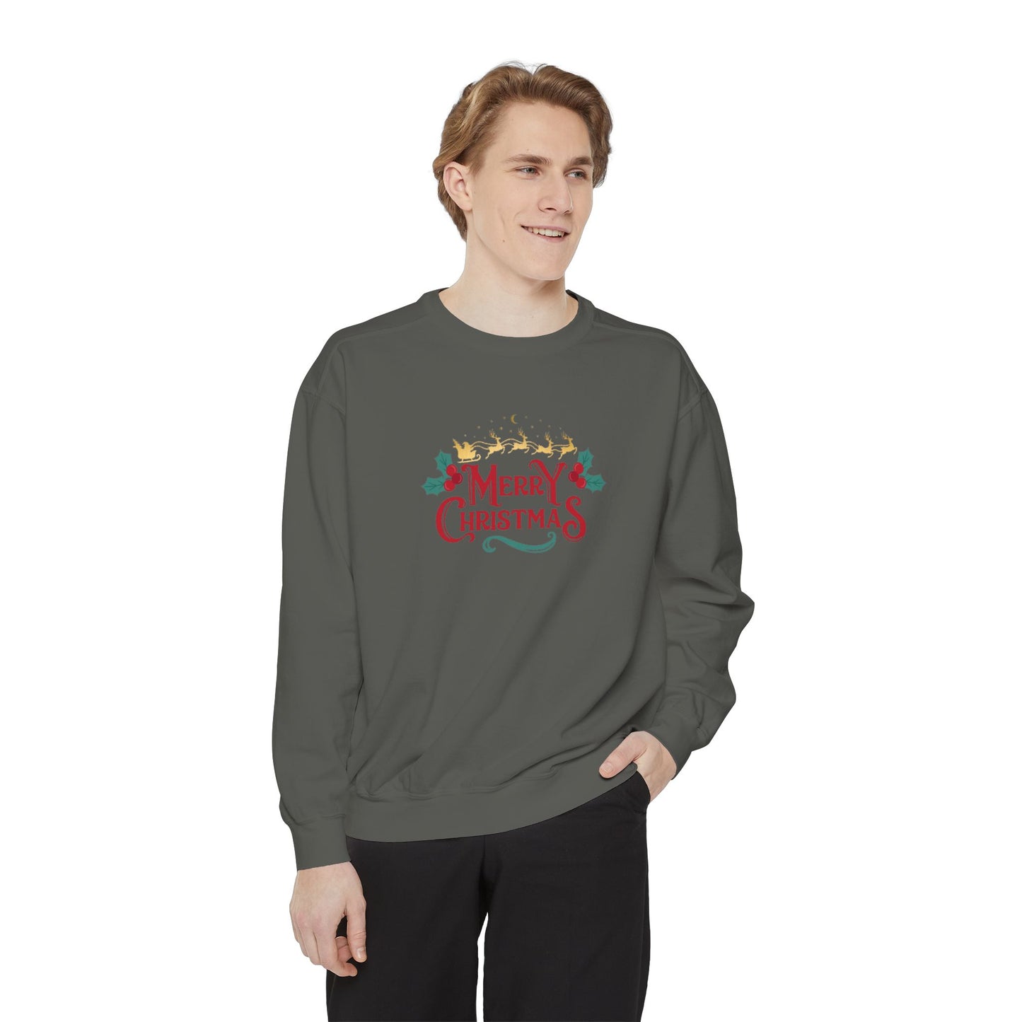 Merry Christmas Santa Holiday Sweatshirt - Print Hits Store  