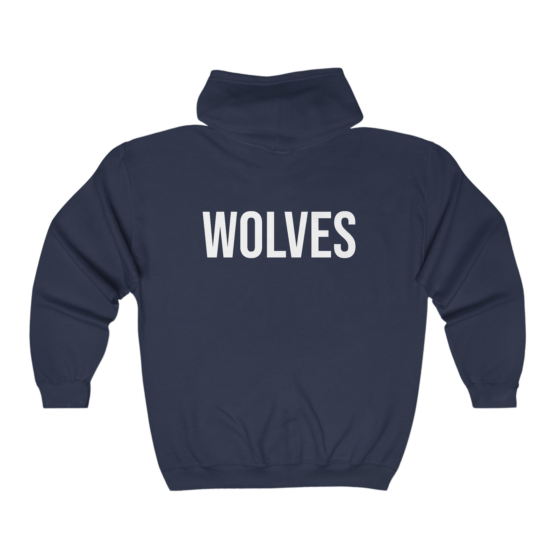 Wolves Unisex Full Zip Hoodie Bold Graphic - Print Hits Store  