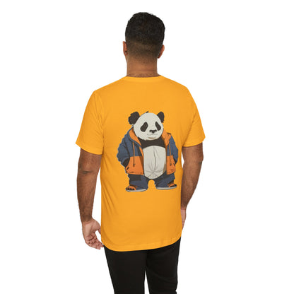 Cute Panda Graphic Unisex Jersey Tee - Perfect for Animal Lovers! - Print Hits Store  