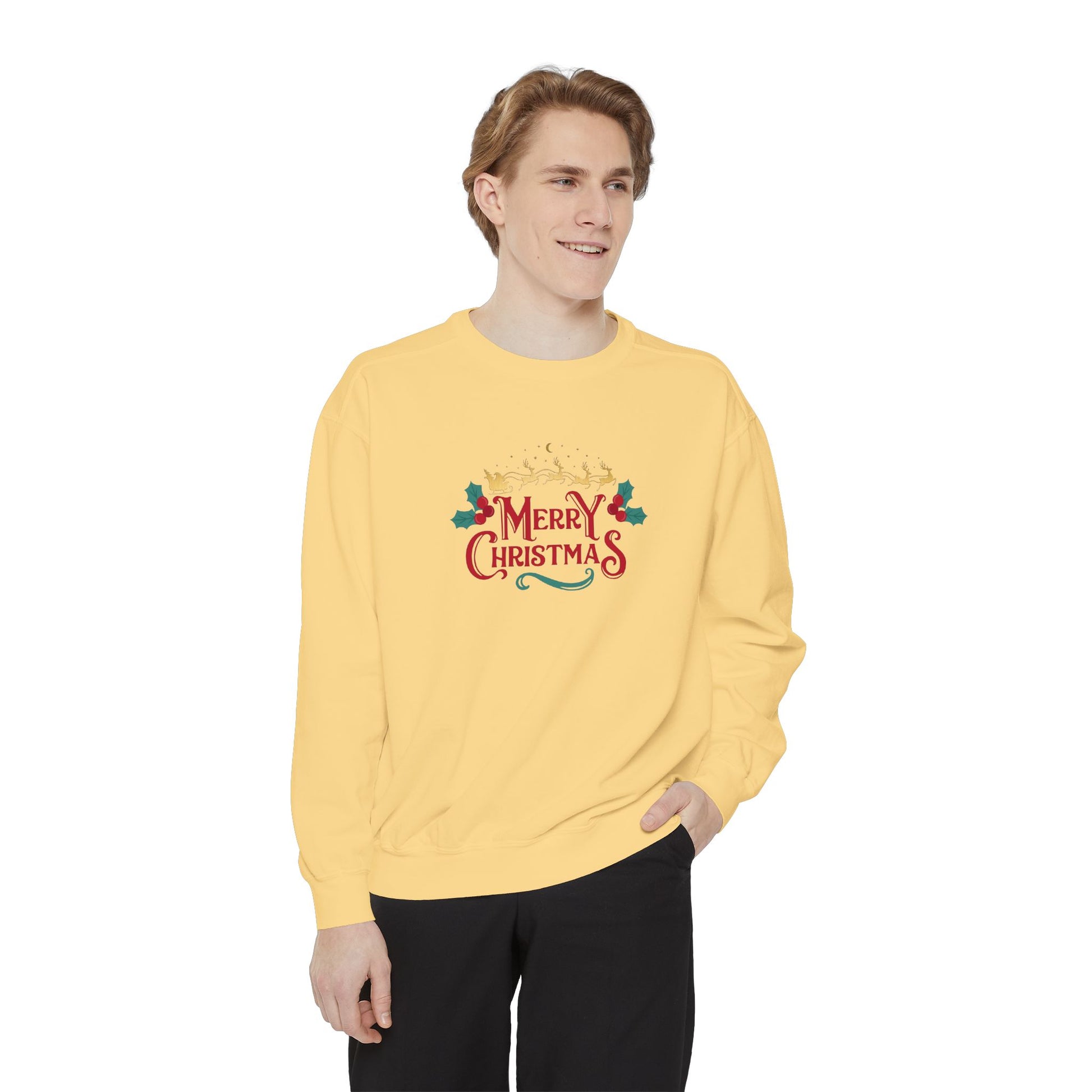 Merry Christmas Santa Holiday Sweatshirt - Print Hits Store  