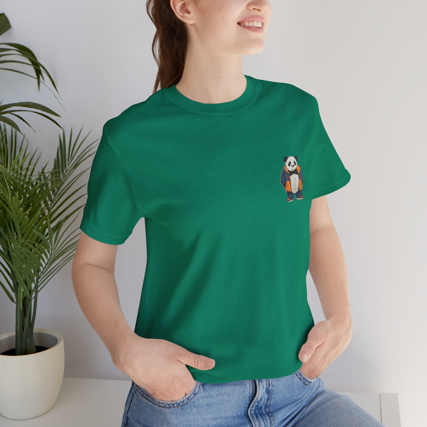 Cute Panda Graphic Unisex Jersey Tee - Perfect for Animal Lovers!