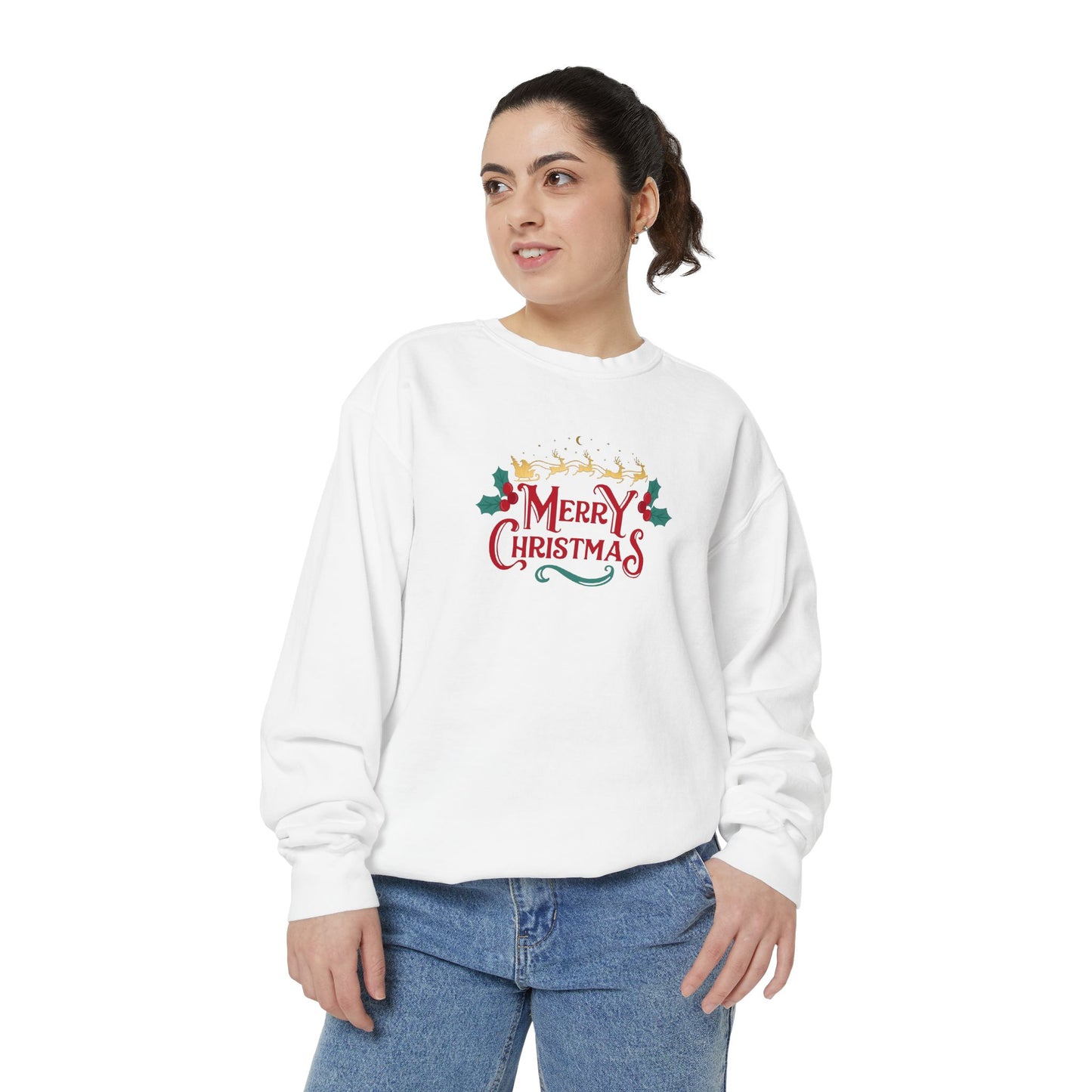 Merry Christmas Santa Holiday Sweatshirt - Print Hits Store  