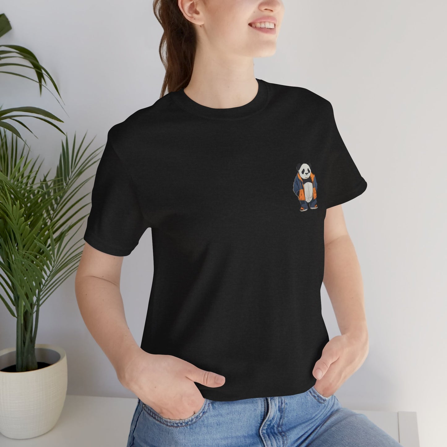 Cute Panda Graphic Unisex Jersey Tee - Perfect for Animal Lovers! - Print Hits Store  