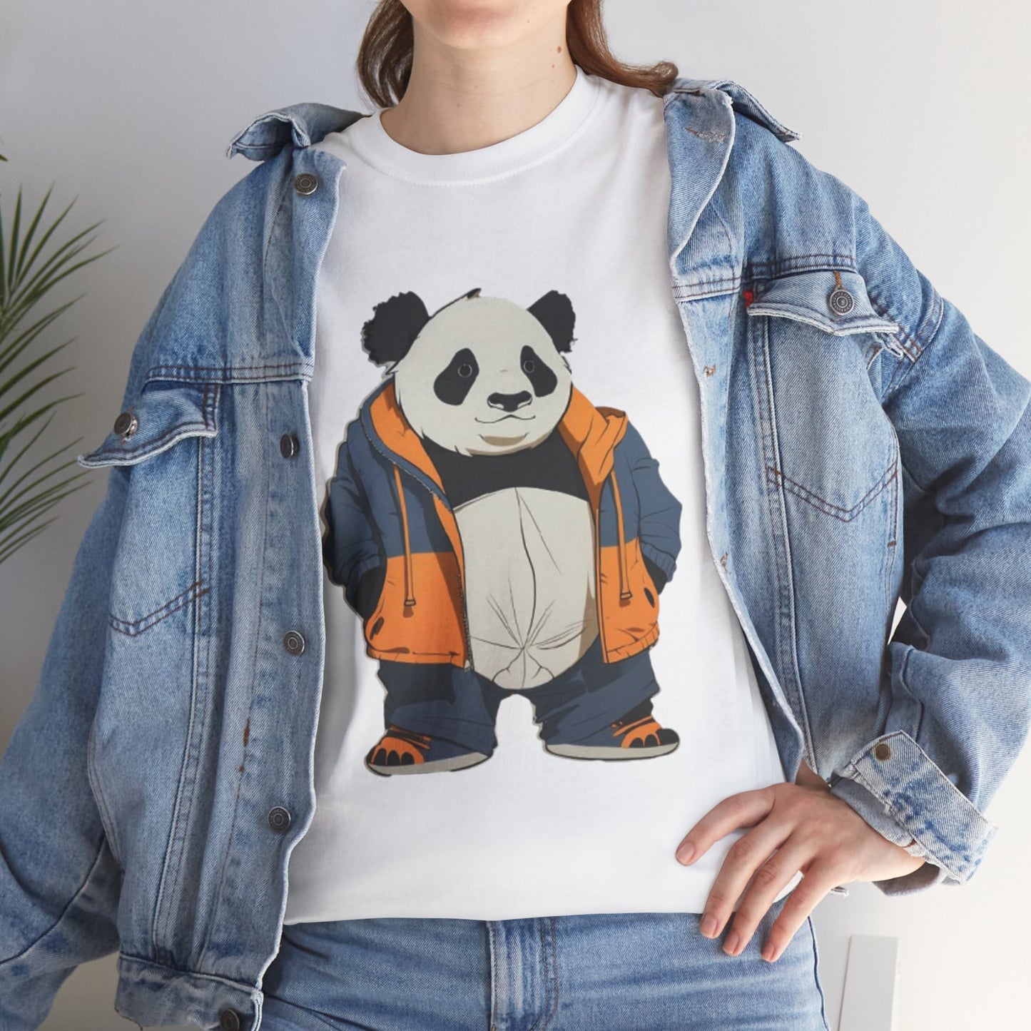 Cool Panda Unisex Heavy Cotton Tee – Trendy Streetwear Shirt for Animal Lovers - Print Hits Store  