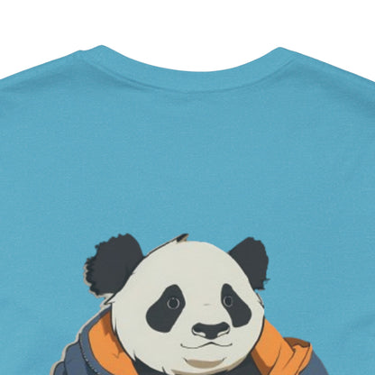 Cute Panda Graphic Unisex Jersey Tee - Perfect for Animal Lovers!