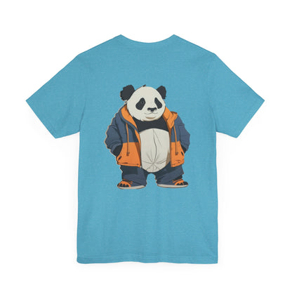 Cute Panda Graphic Unisex Jersey Tee - Perfect for Animal Lovers!