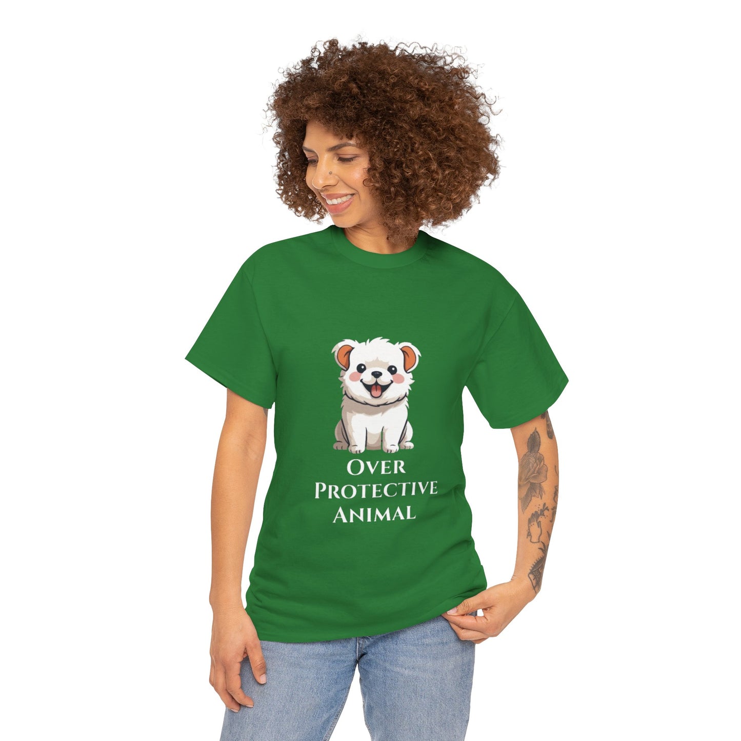 Over Protective Animal Unisex Heavy Cotton Tee - Print Hits Store  