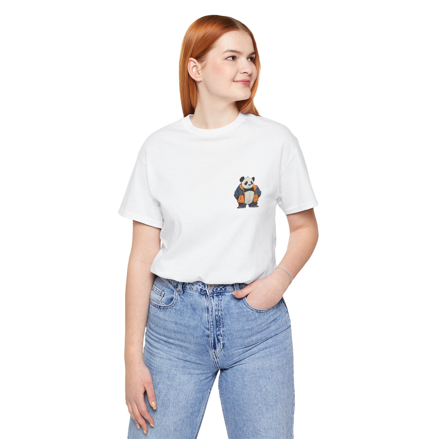 Cute Panda Graphic Unisex Jersey Tee - Perfect for Animal Lovers! - Print Hits Store  