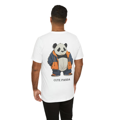 Cute Panda Graphic Unisex Jersey Tee - Perfect for Animal Lovers!