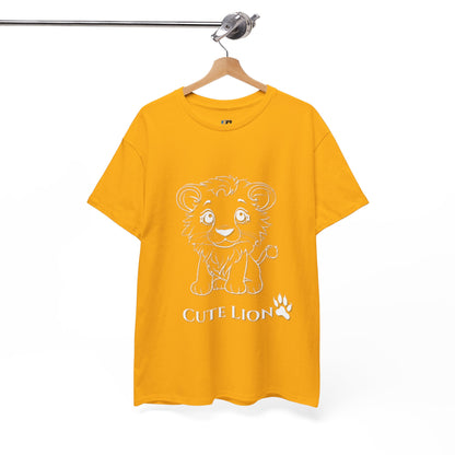 Cute Lion design Unisex Heavy Cotton Tee - Print Hits Store  