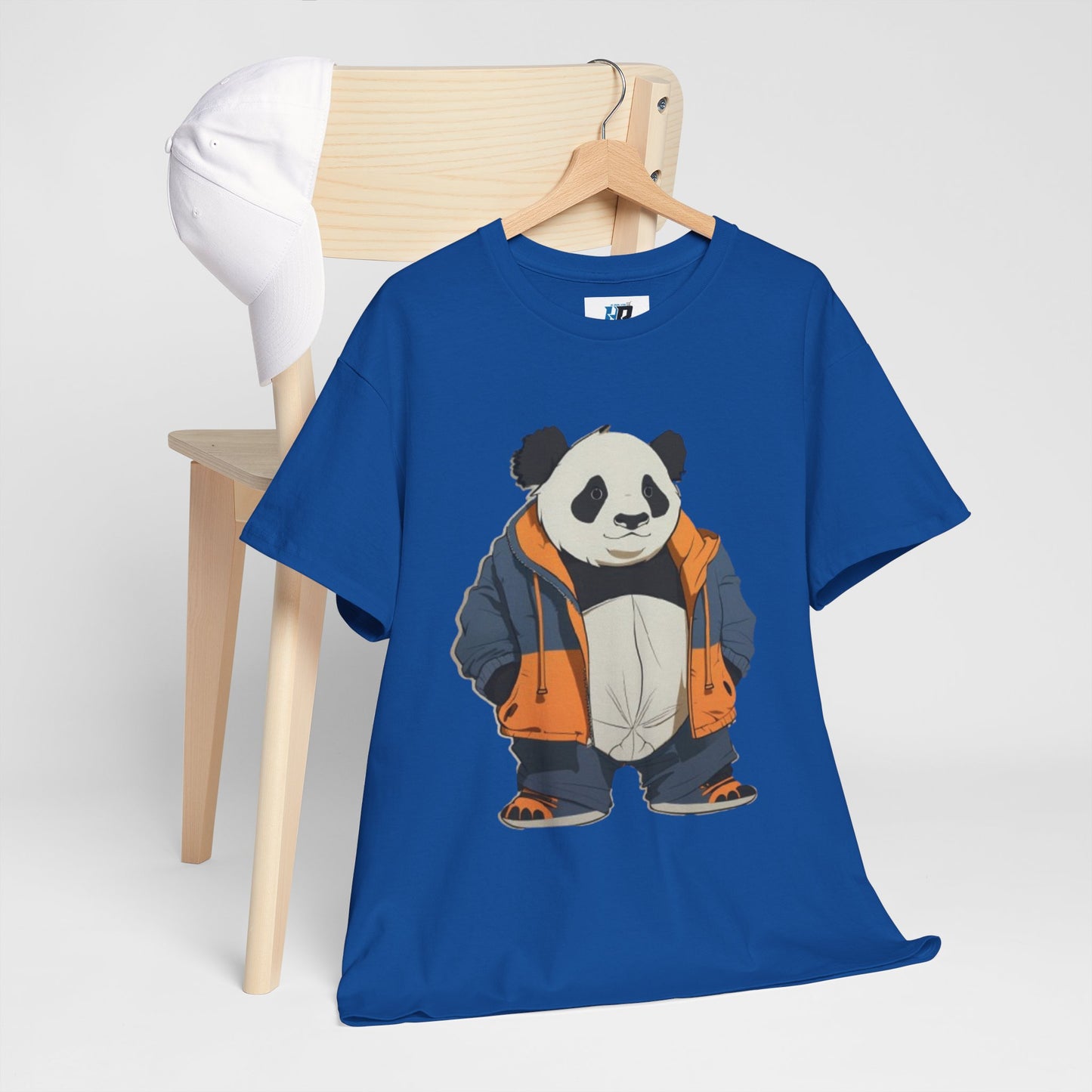 Cool Panda Unisex Heavy Cotton Tee – Trendy Streetwear Shirt for Animal Lovers