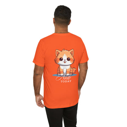 Cute Cat Graphic Unisex Jersey Short Sleeve Tee - Note Today