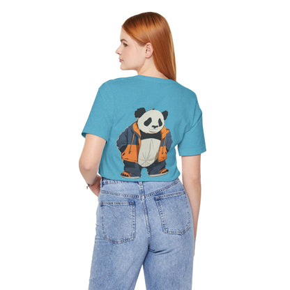 Cute Panda Graphic Unisex Jersey Tee - Perfect for Animal Lovers!