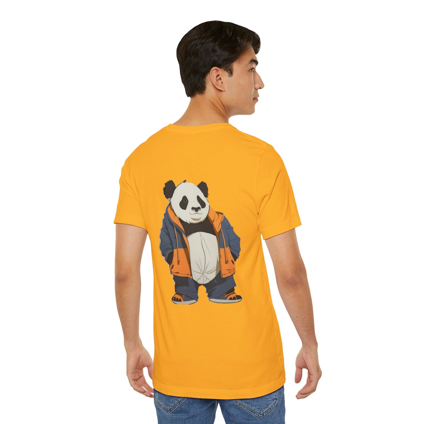 Cute Panda Graphic Unisex Jersey Tee - Perfect for Animal Lovers! - Print Hits Store  