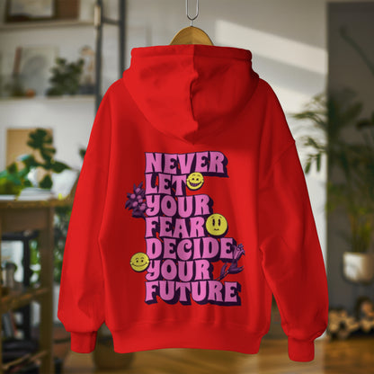 Motivational Three-Panel Fleece Hoodie - Decide Your Future - Print Hits Store  