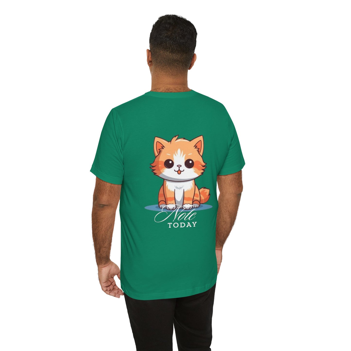 Cute Cat Graphic Unisex Jersey Short Sleeve Tee - Note Today