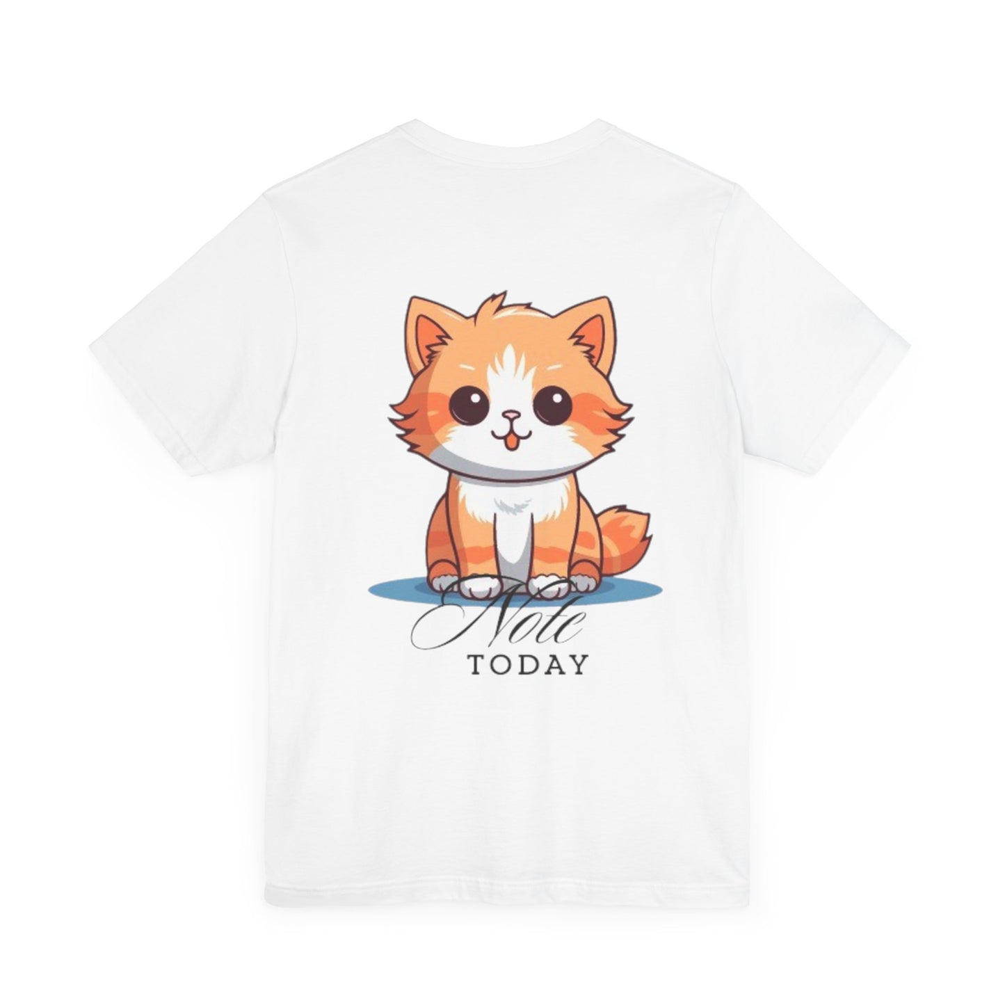 Cute Cat Graphic Unisex Jersey Short Sleeve Tee - Note Today