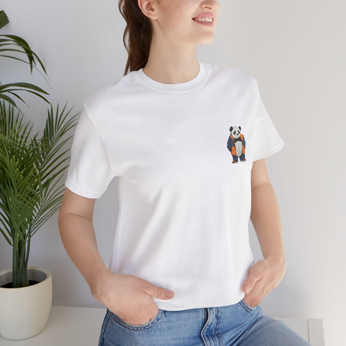 Cute Panda Graphic Unisex Jersey Tee - Perfect for Animal Lovers!