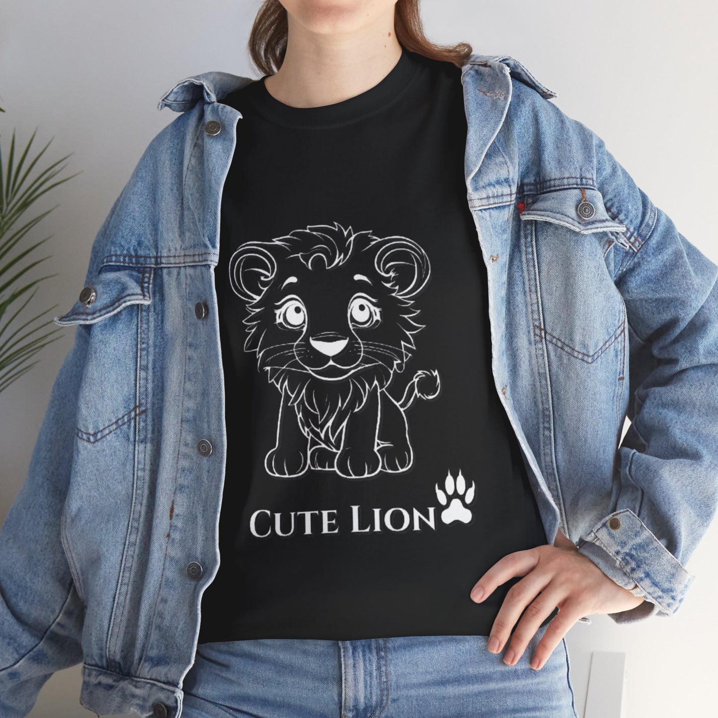 Cute Lion design Unisex Heavy Cotton Tee - Print Hits Store  