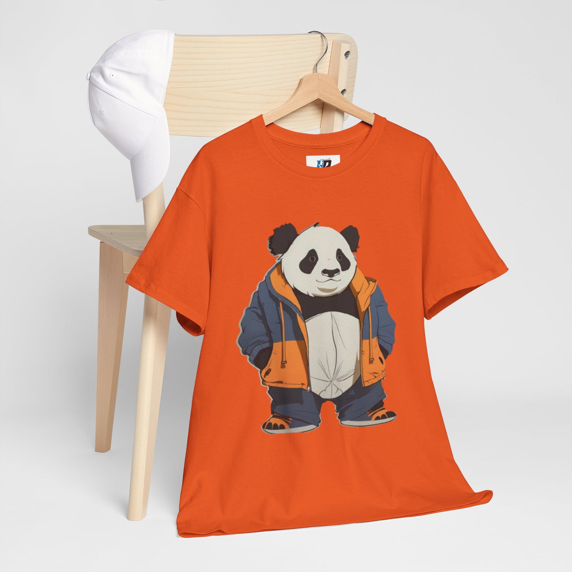 Cool Panda Unisex Heavy Cotton Tee – Trendy Streetwear Shirt for Animal Lovers - Print Hits Store  