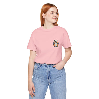 Cute Panda Graphic Unisex Jersey Tee - Perfect for Animal Lovers! - Print Hits Store  