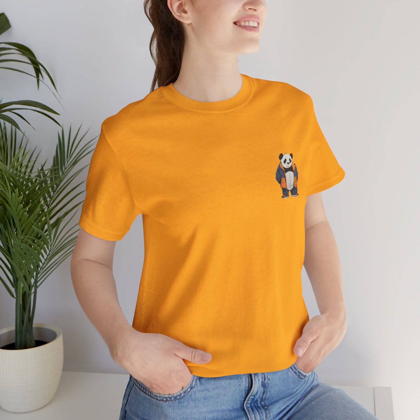 Cute Panda Graphic Unisex Jersey Tee - Perfect for Animal Lovers! - Print Hits Store  