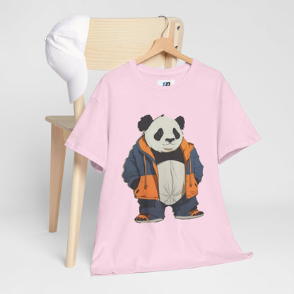 Cool Panda Unisex Heavy Cotton Tee – Trendy Streetwear Shirt for Animal Lovers - Print Hits Store  