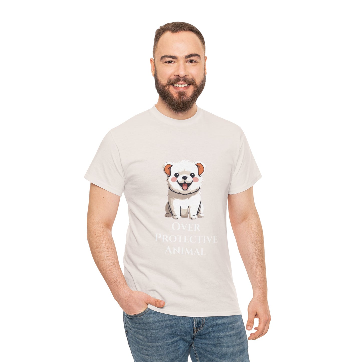 Over Protective Animal Unisex Heavy Cotton Tee - Print Hits Store  