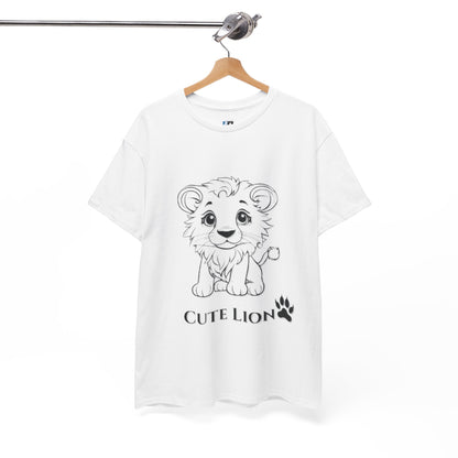 Cute Lion design Unisex Heavy Cotton Tee - Print Hits Store  