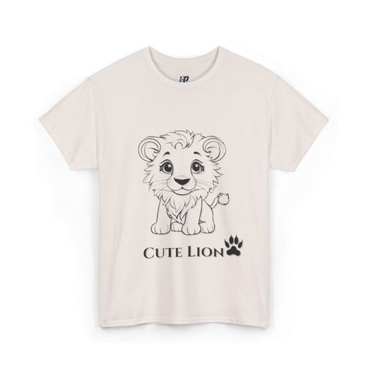 Cute Lion design Unisex Heavy Cotton Tee - Print Hits Store  