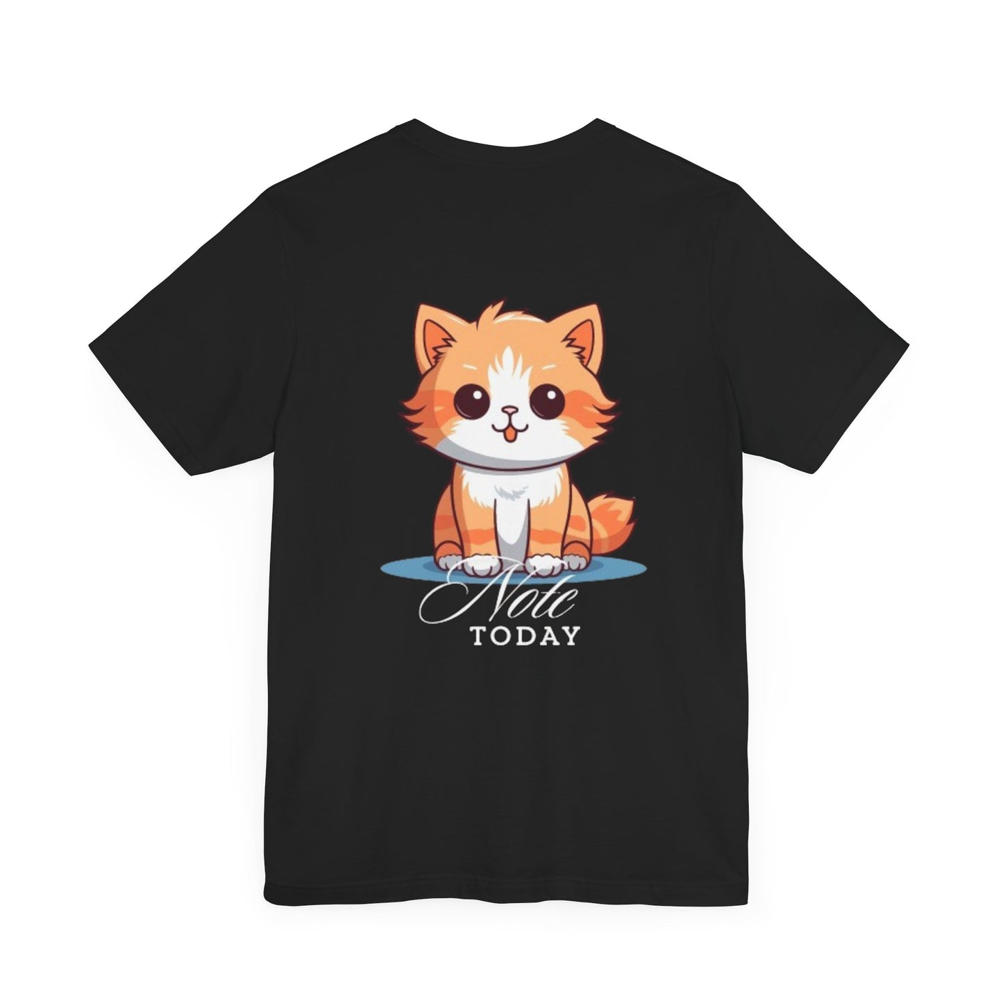 Cute Cat Graphic Unisex Jersey Short Sleeve Tee - Note Today - Print Hits Store  