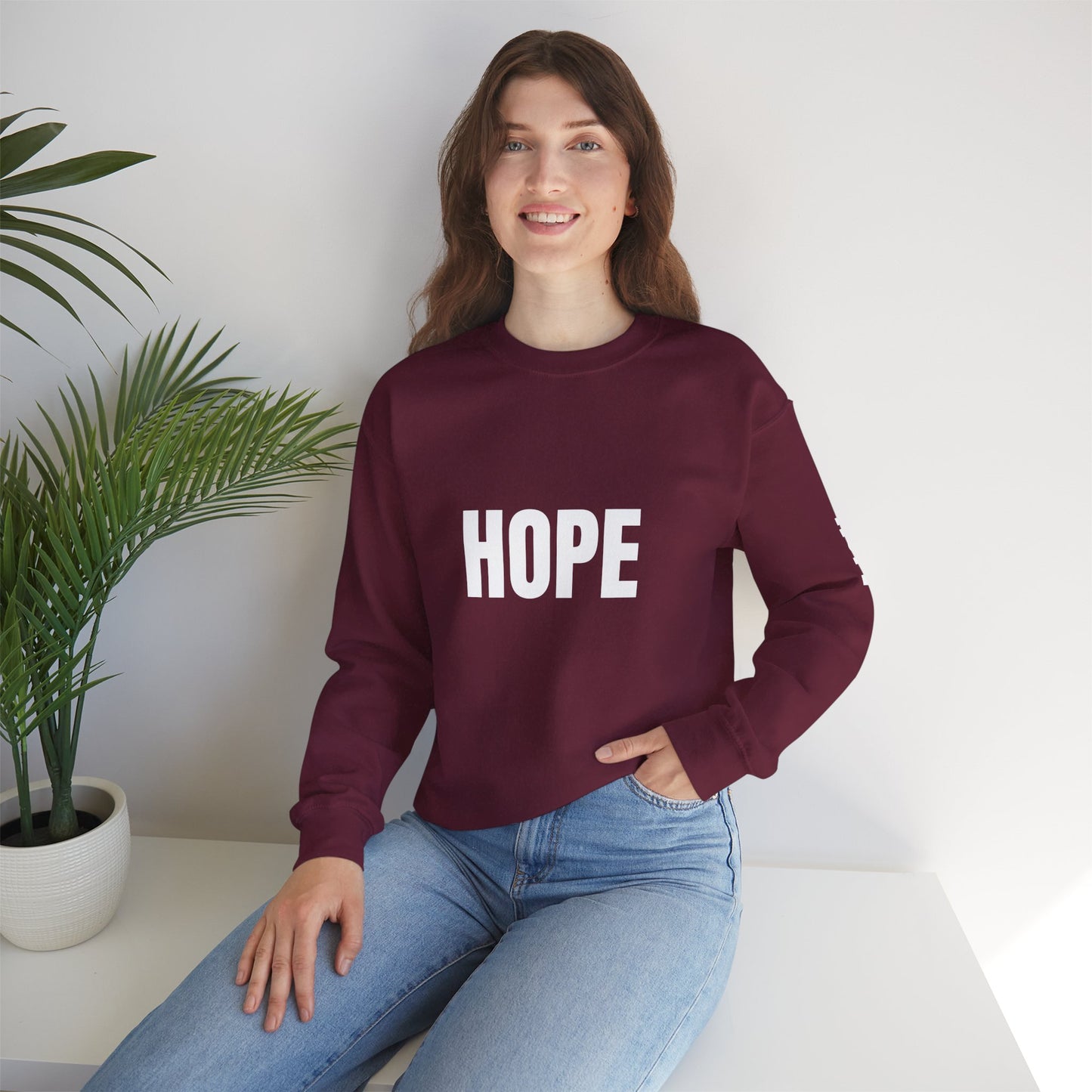 Unisex Hope Graphic Crewneck Sweatshirt