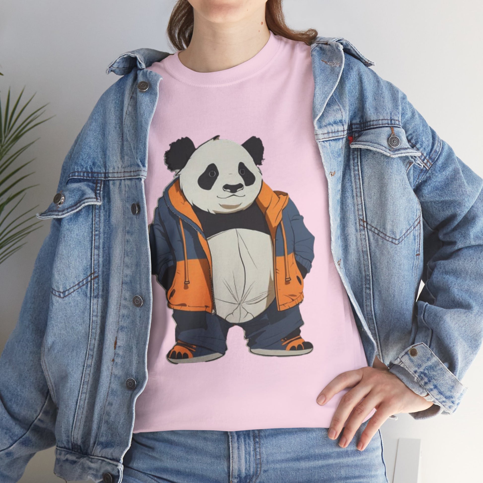 Cool Panda Unisex Heavy Cotton Tee – Trendy Streetwear Shirt for Animal Lovers - Print Hits Store  