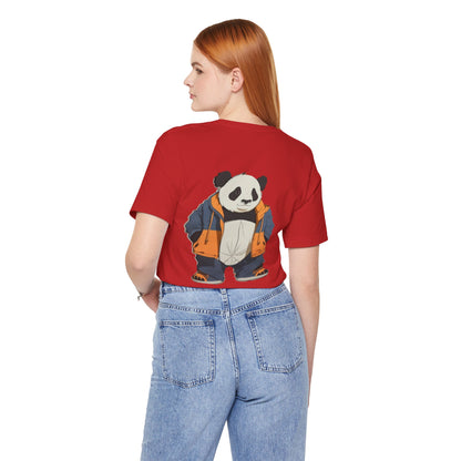 Cute Panda Graphic Unisex Jersey Tee - Perfect for Animal Lovers!