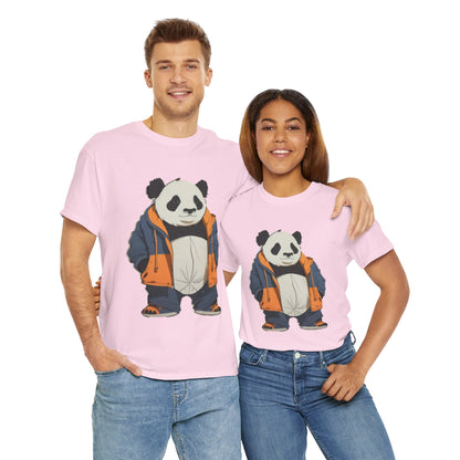 Cool Panda Unisex Heavy Cotton Tee – Trendy Streetwear Shirt for Animal Lovers - Print Hits Store  