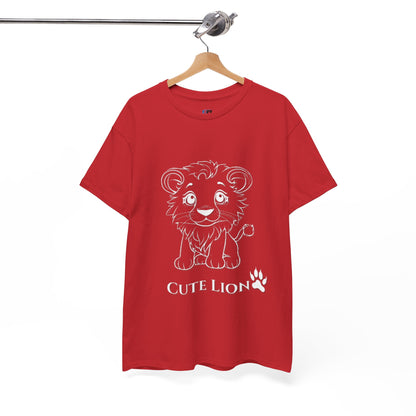 Cute Lion design Unisex Heavy Cotton Tee - Print Hits Store  