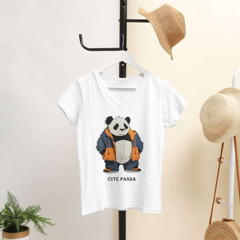 Cool Panda Unisex Heavy Cotton Tee – Trendy Streetwear Shirt for Animal Lovers - Print Hits Store  