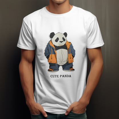 Cool Panda Unisex Heavy Cotton Tee – Trendy Streetwear Shirt for Animal Lovers - Print Hits Store  